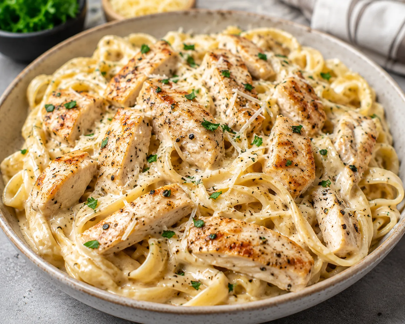 Creamy Chicken Alfredo Pasta
