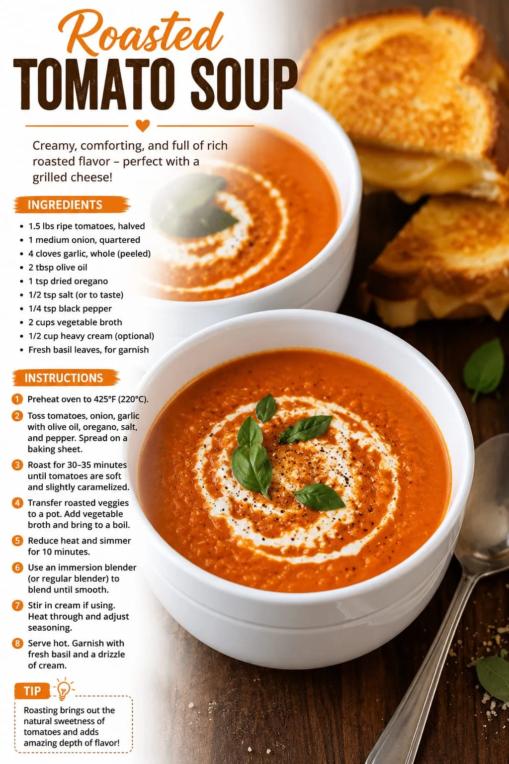 Roasted Tomato Soup Recipe